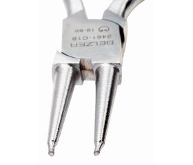 Alicates para arandelas interiores con mordazas rectas y acabado cromado | 2461